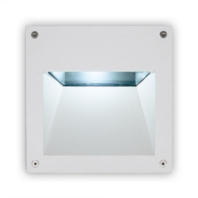 Wandeinbauleuchte ALFIA, 250x250, Glas klar, alu Wandeinbauleuchte ALFIA, 250x250, Glas klar, alu