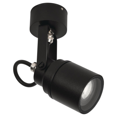 Gartenstrahler IP54 mit Rossette GU10 230V schwarz