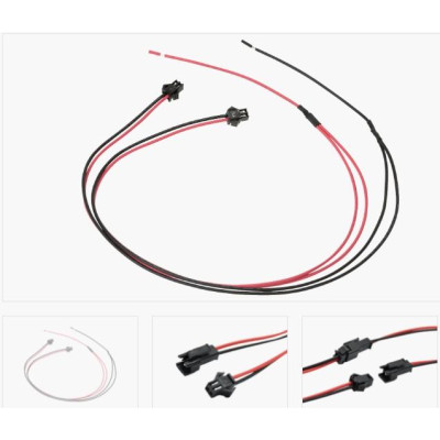 500mm Kabel, rot/schwarz mit Y- Kabel 2 weiblich montiert 500mm Kabel, rot/schwarz mit Y- Kabel 2 weiblich montiert