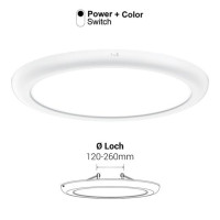 SYNO UNIVERSAL, Ø300, opal, 120°, weiss