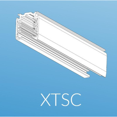 Aufbau-Stromschiene weiss 3m 6L nur Dali dimmbar