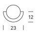 SPINAclear Lochblech-Diffusor 1 × 180° 21/39W alu poliert SPINAclear Lochblech-Diffusor 1 × 180° 21/39W alu poliert